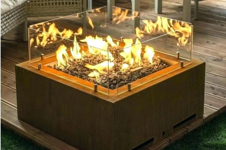 Corten Steel out Door Gas Fire Pit for Heating and Decoration