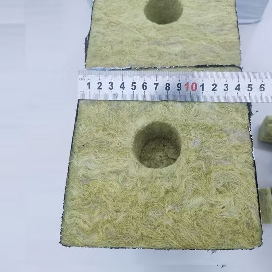 Cubos de lana de roca Medio de cultivo hidropónico agrícola