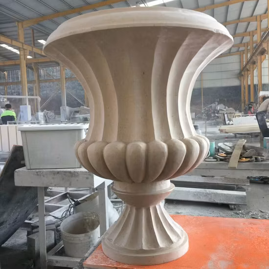 Decoración de jardín Maceta Jardinera de mármol a la venta